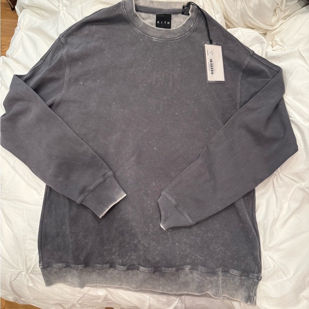 NWT KITH oversized washed crewneck